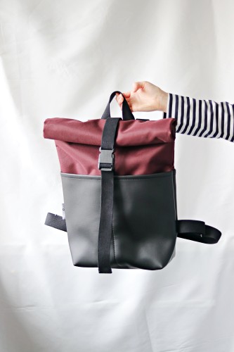 BORDO ir JUODA unisex kuprinė