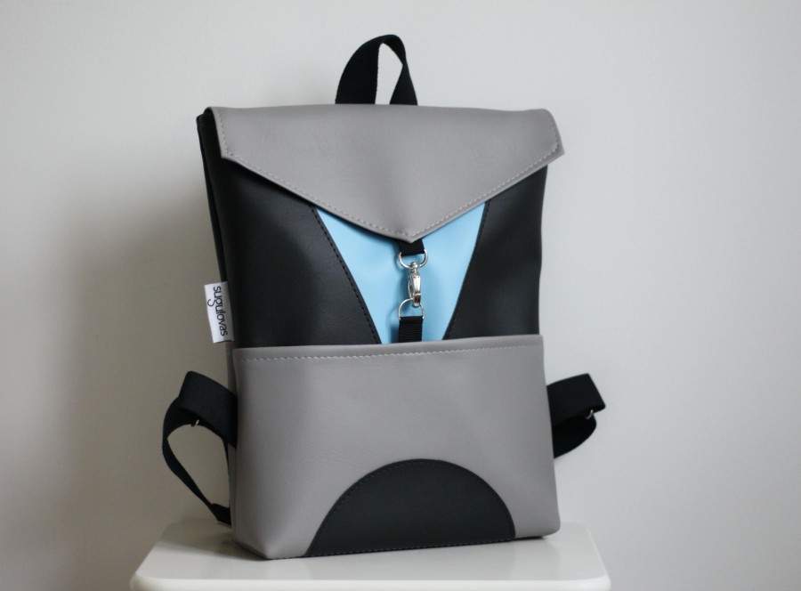 PILKA IR ŽYDRA geometrinė kuprinė