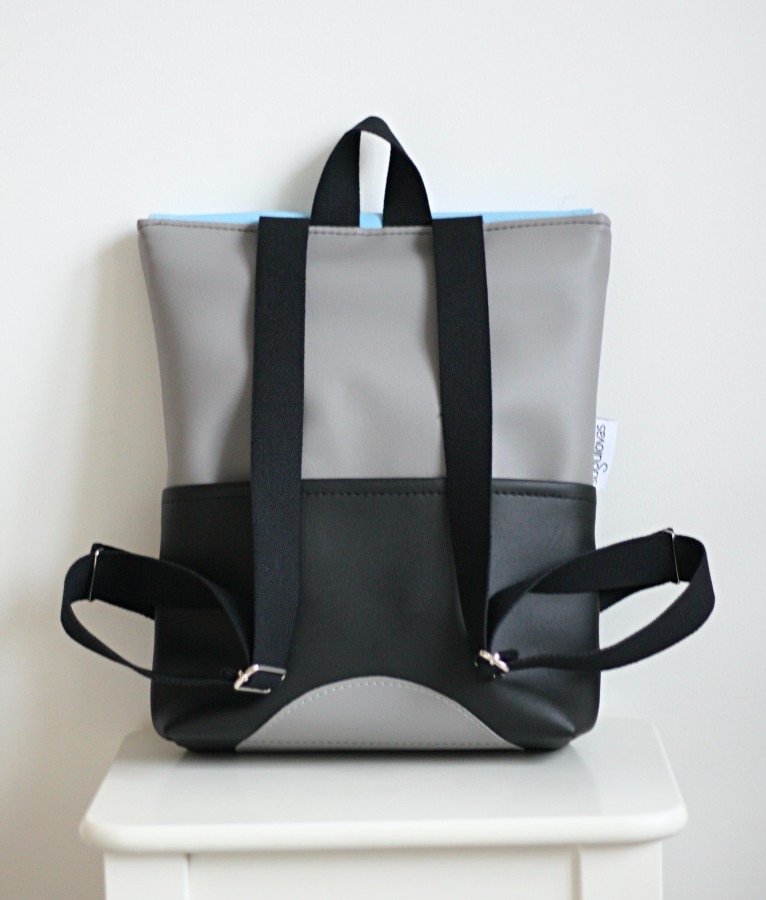 ŽYDRA IR PILKA geometrinė kuprinė