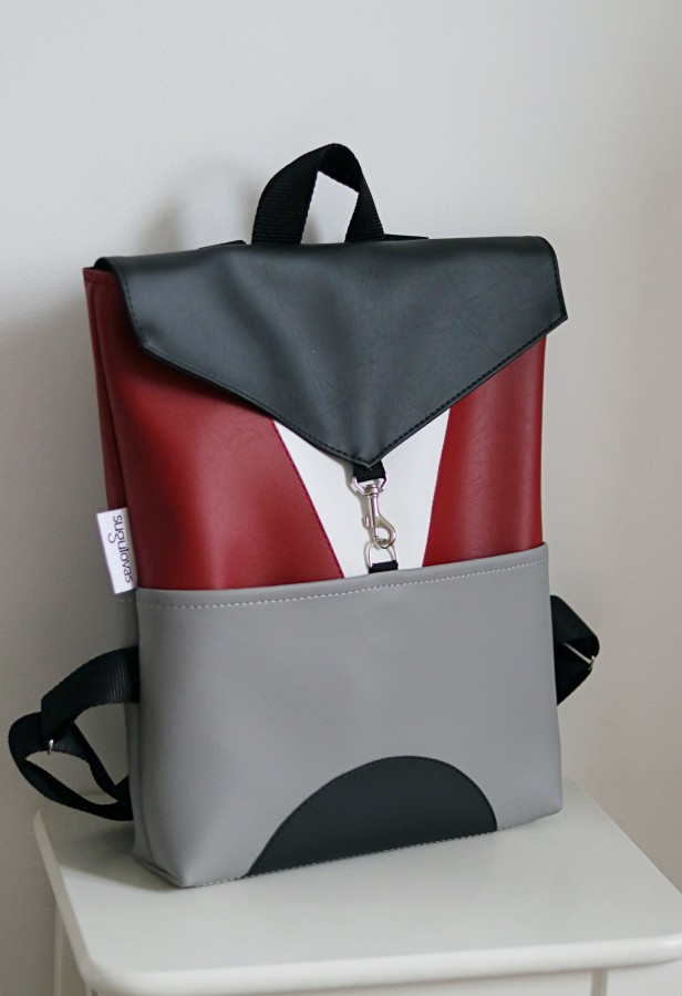 VYŠNINĖ IR PILKA kuprinė