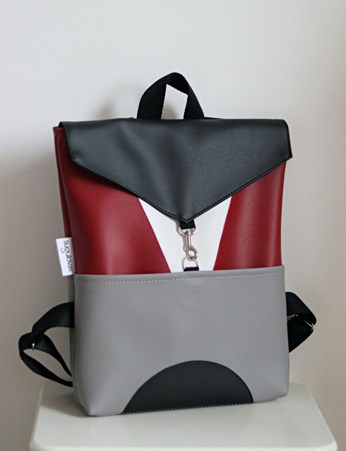 VYŠNINĖ IR PILKA kuprinė