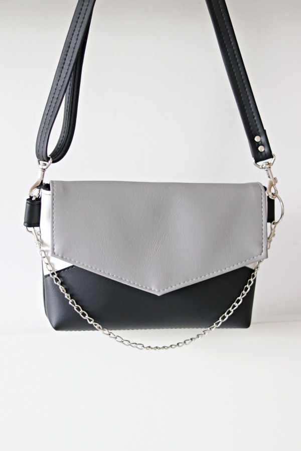 PILKAS ir JUODAS ridikiulis su grandinėle