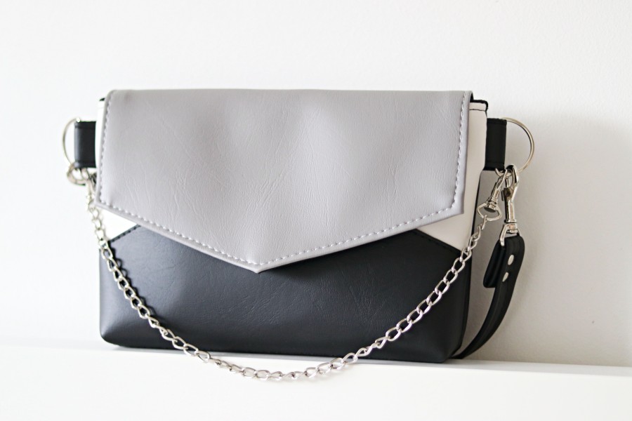 PILKAS ir JUODAS ridikiulis su grandinėle