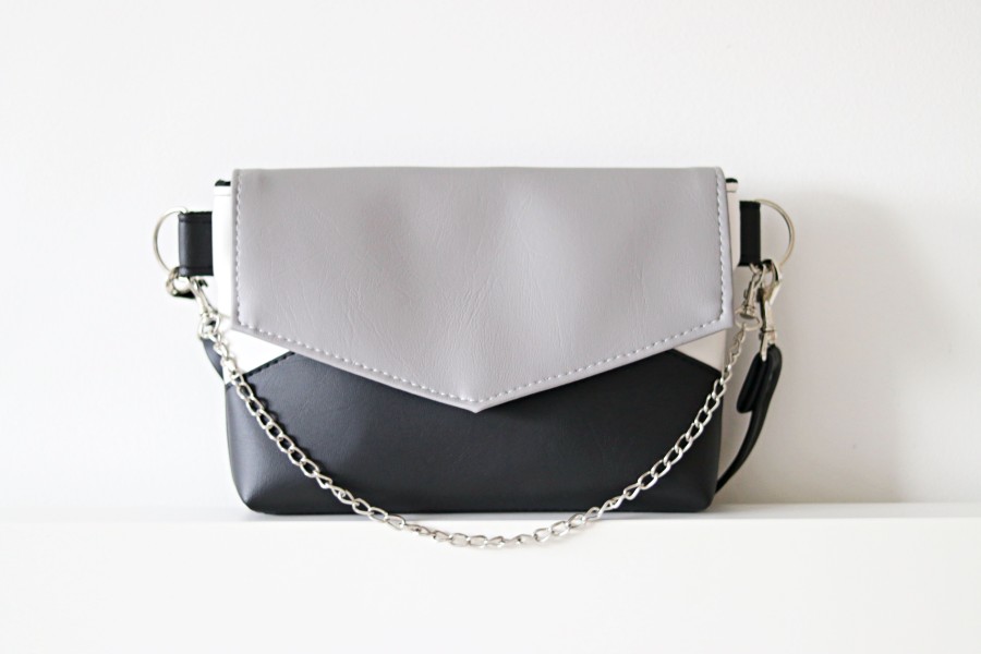 PILKAS ir JUODAS ridikiulis su grandinėle