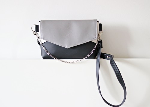 PILKAS ir JUODAS ridikiulis su grandinėle