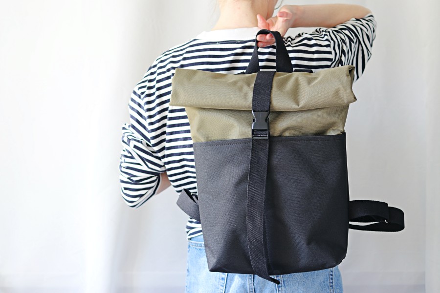 ŽALIA IR JUODA unisex kuprinė