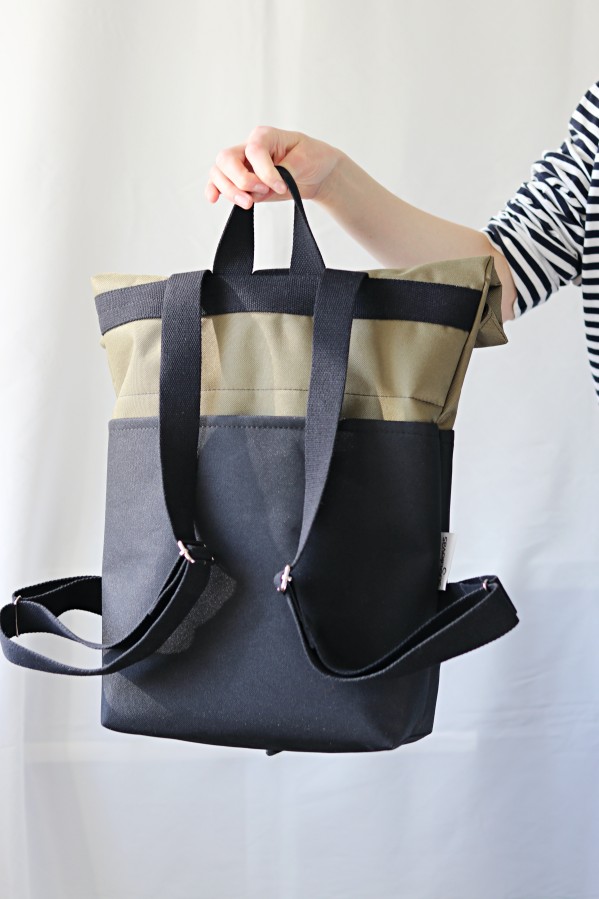 ŽALIA IR JUODA unisex kuprinė