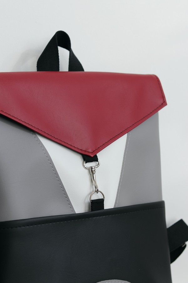 VYŠNINĖ IR PILKA kuprinė