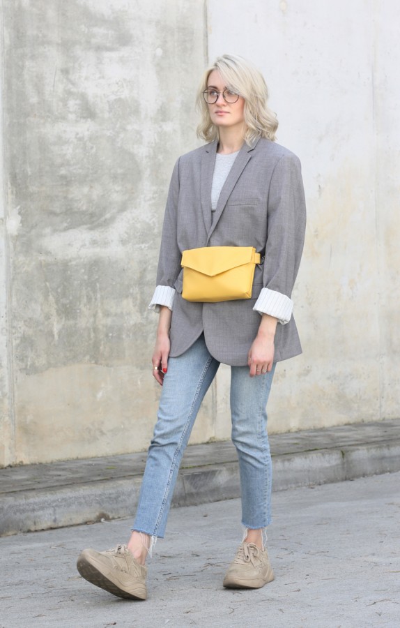 GELTONAS ridikiulis - diržinė